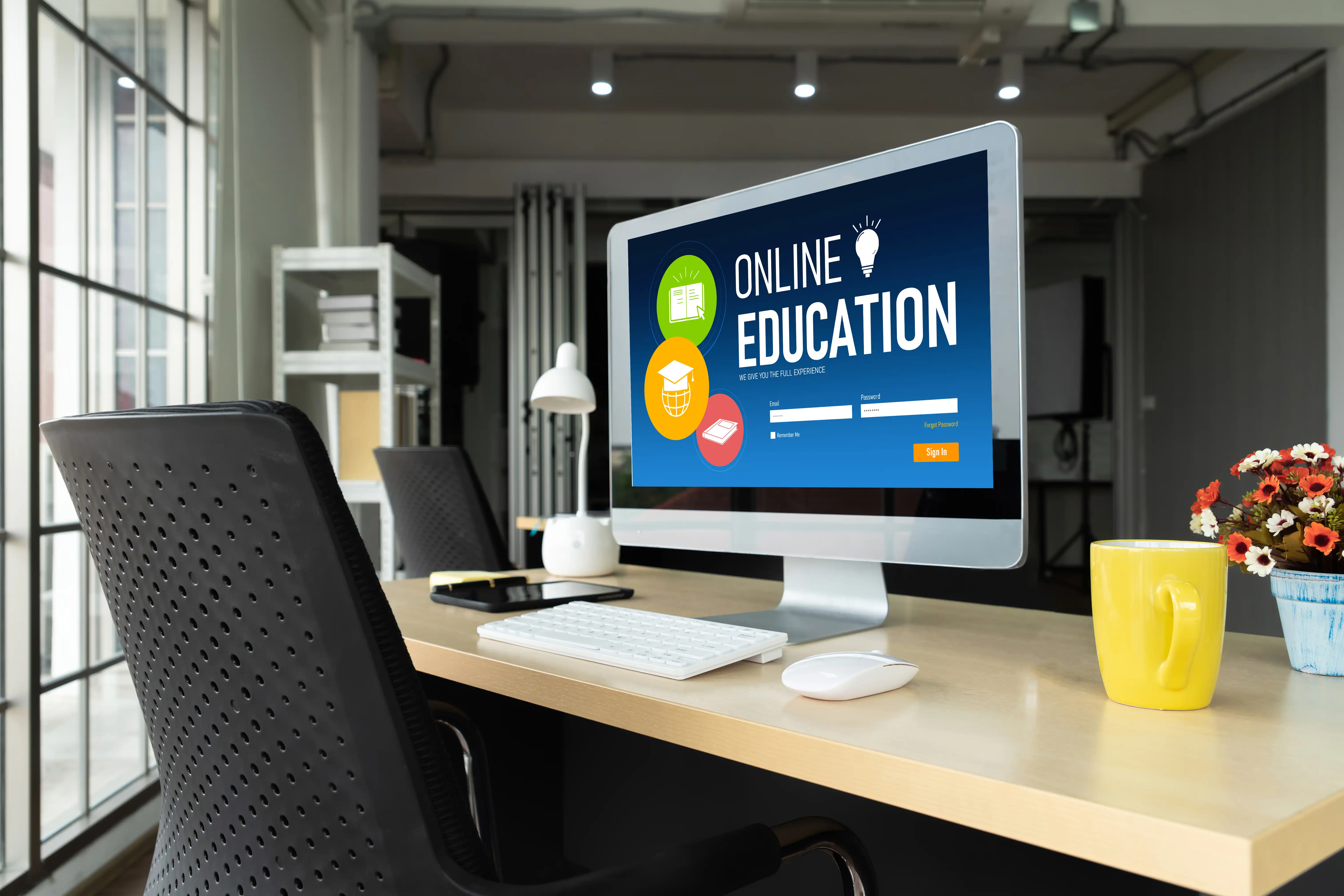 Education website illustration
