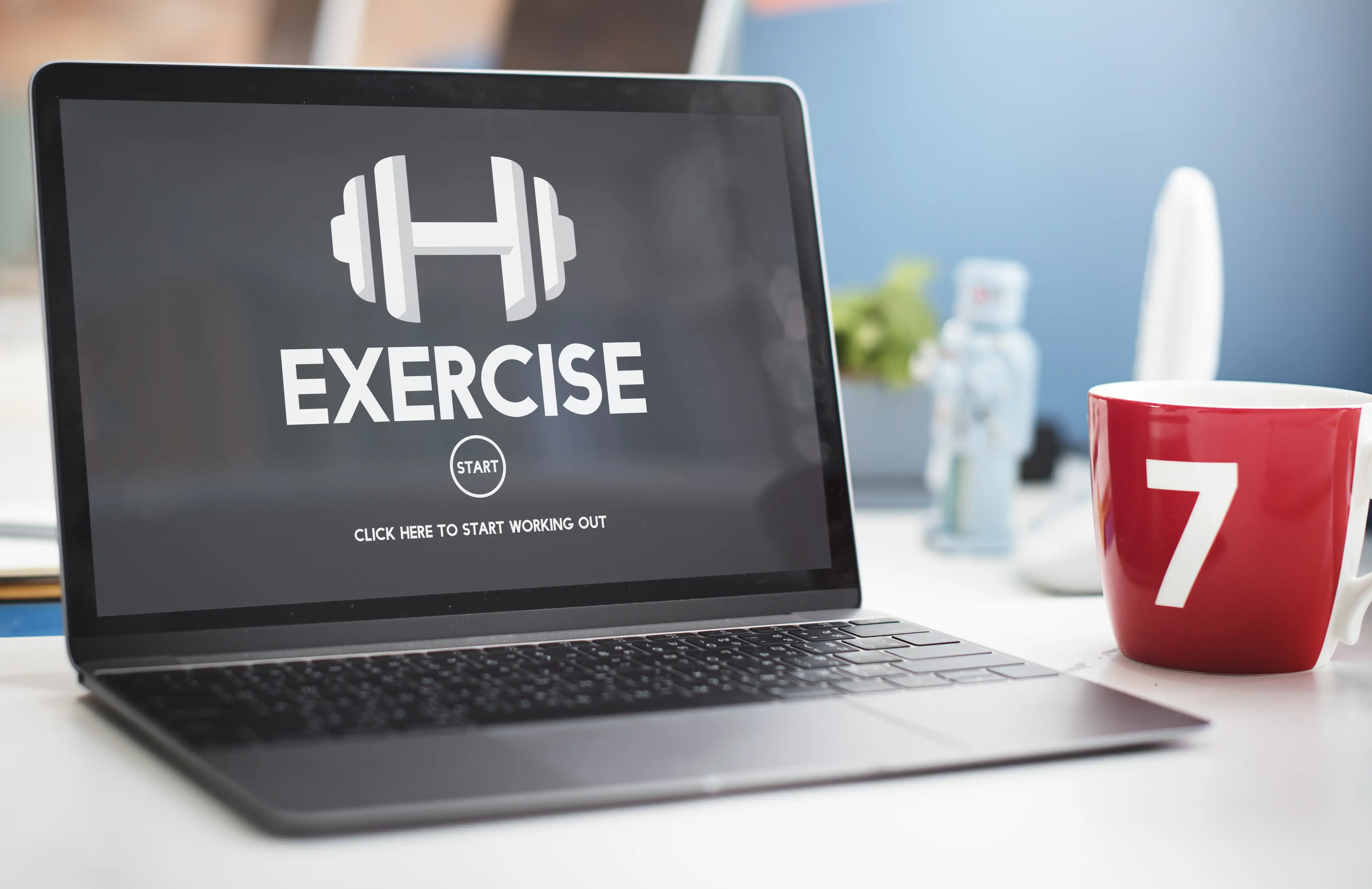 Fitness website illustration