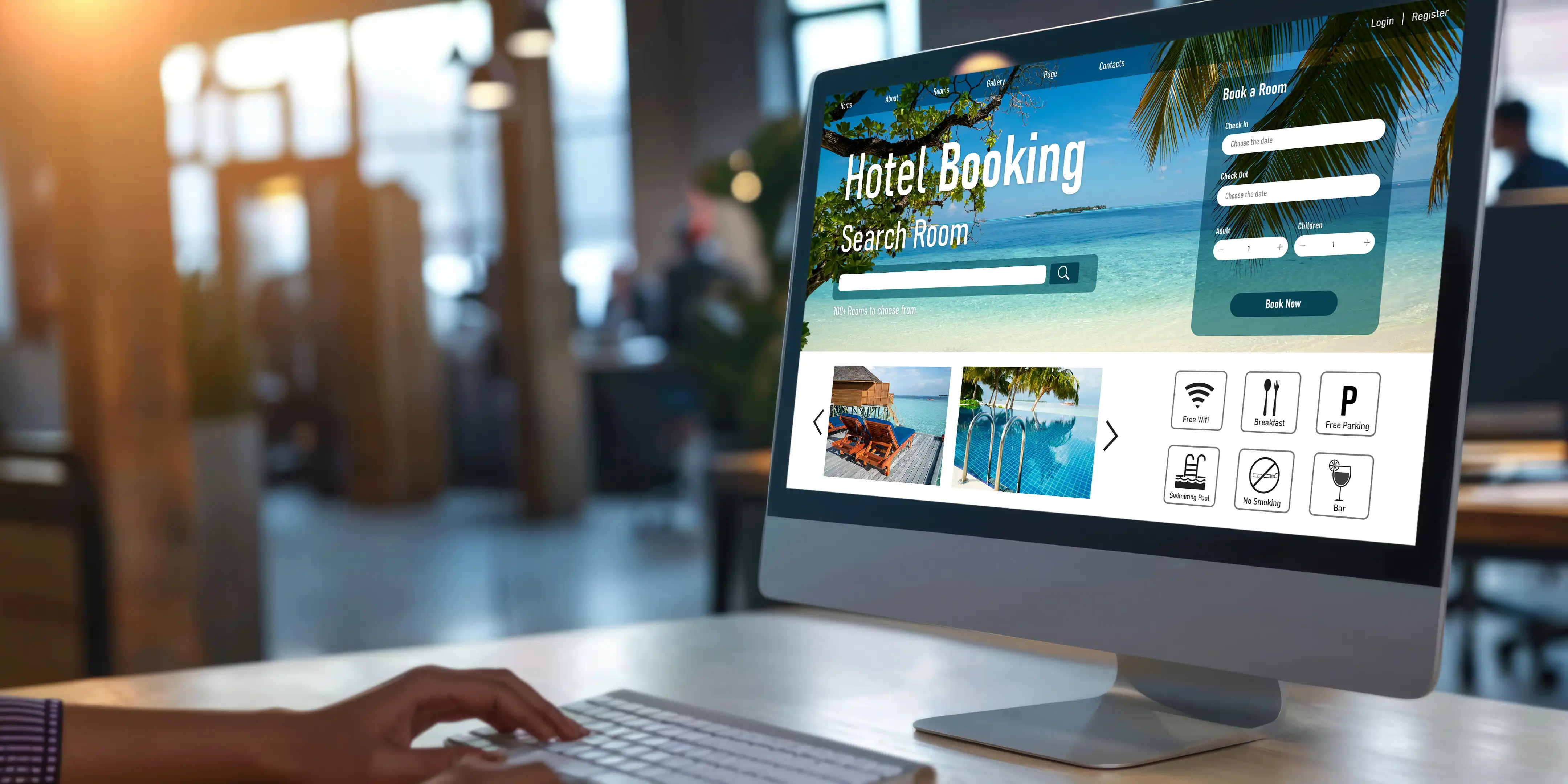 Hospitality website illustration